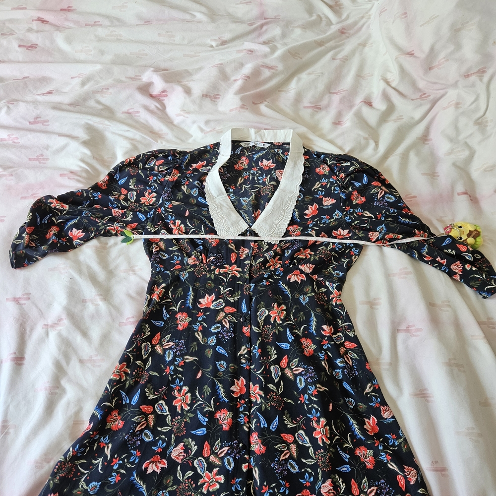 Zara Collared Floral Dress